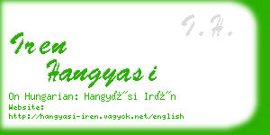 iren hangyasi business card